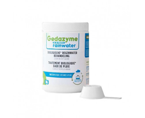 Traitement biologique anti-odeur et clarification de l’eau de pluie – Gedazyme 1 kg