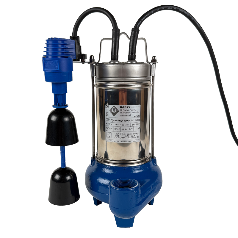 Pompe vide cave à flotteur vertical - HydroStop 600 MFV