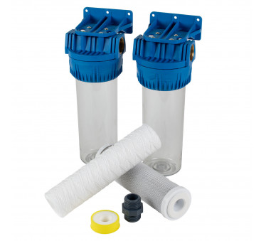 Filtre à eau de pluie DUO 1" – filtre double cartouche